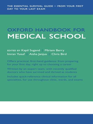 cover image of Oxford Handbook for Medical School